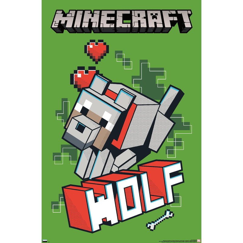 Minecraft - Wolf Wall Poster, 22.375 x 34.jpg