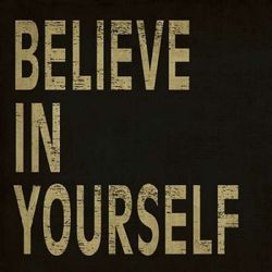 believe in yourself poster print by n harbick (24 x 24)
