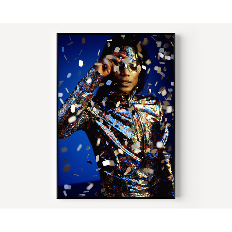 Michael Wall Art Michael Print Famous Photography Man Painting Vintage Photograph Portrait of Famous  Singer.jpg