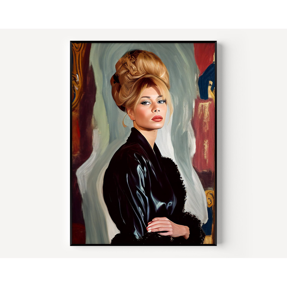Brigitte Wall Art Brigitte Print Famous Oil Painting Women Portrait Painting Vintage Oil Portrait of Famous Poster.jpg
