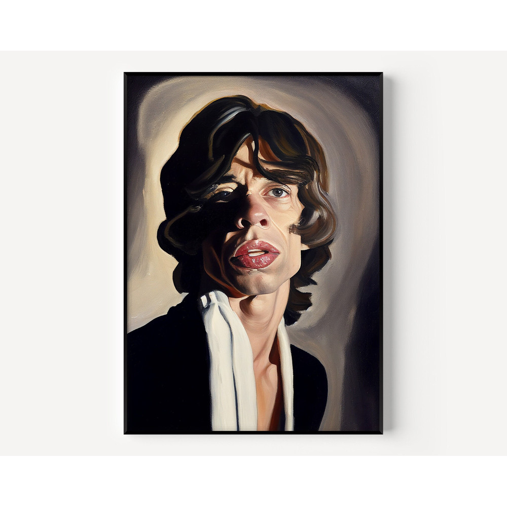 Mick Wall Art Prince Print Famous Oil Painting Man Portrait Painting Vintage Oil Portrait Famous Poster for Fans-1.jpg