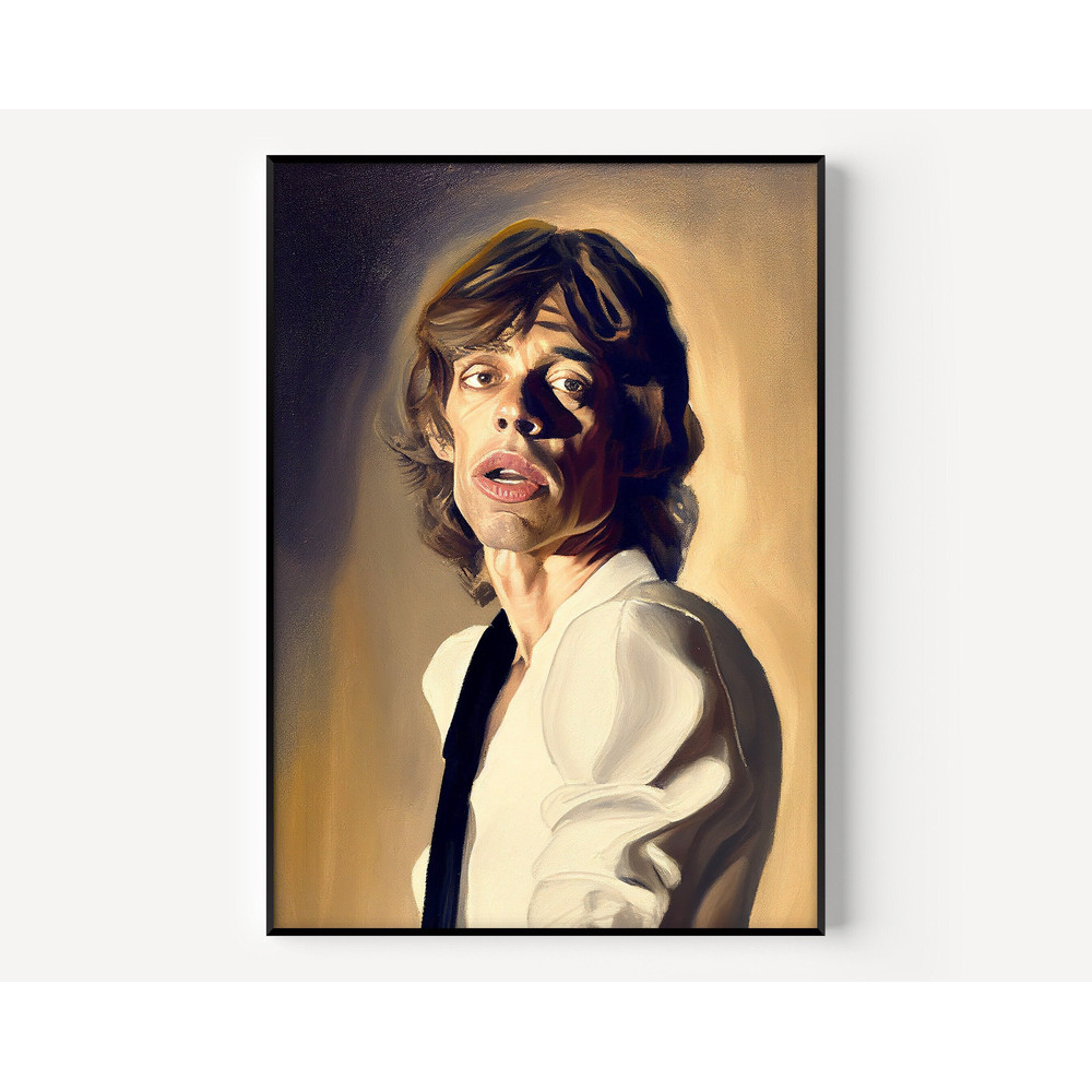 Mick Wall Art Prince Print Famous Oil Painting Man Portrait Painting Vintage Oil Portrait Famous Poster for Fans-2.jpg