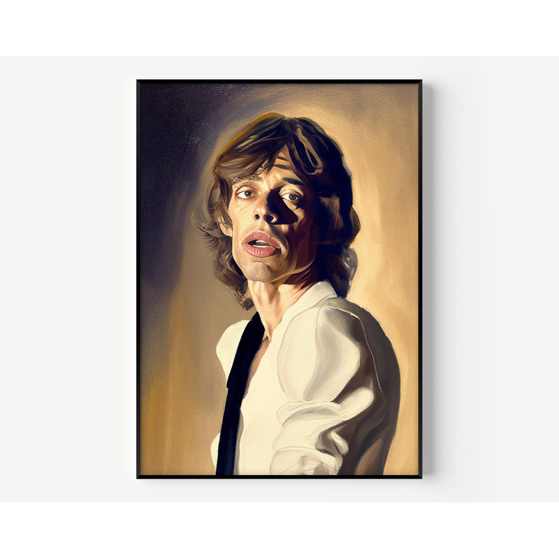 Mick Wall Art Prince Print Famous Oil Painting Man Portrait Painting Vintage Oil Portrait Famous Poster for Fans-2.jpg