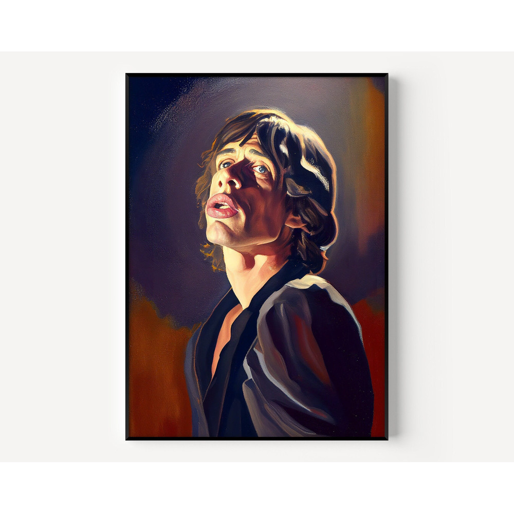 Mick Wall Art Prince Print Famous Oil Painting Man Portrait Painting Vintage Oil Portrait Famous Poster for Fans-3.jpg