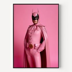 batman style poster superhero art for nursery poster of avengers wall art superhero pink poster, gifts for boyfriends