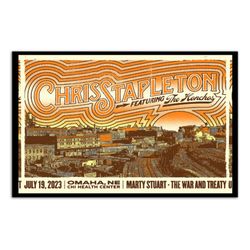 chris stapleton july 19 2023 omaha nebraska poster