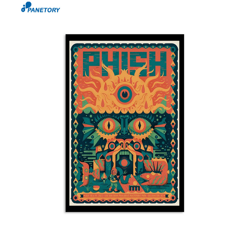 Phish Live Oak Bank Pavilion Nc July 18 2023 Poster.jpg