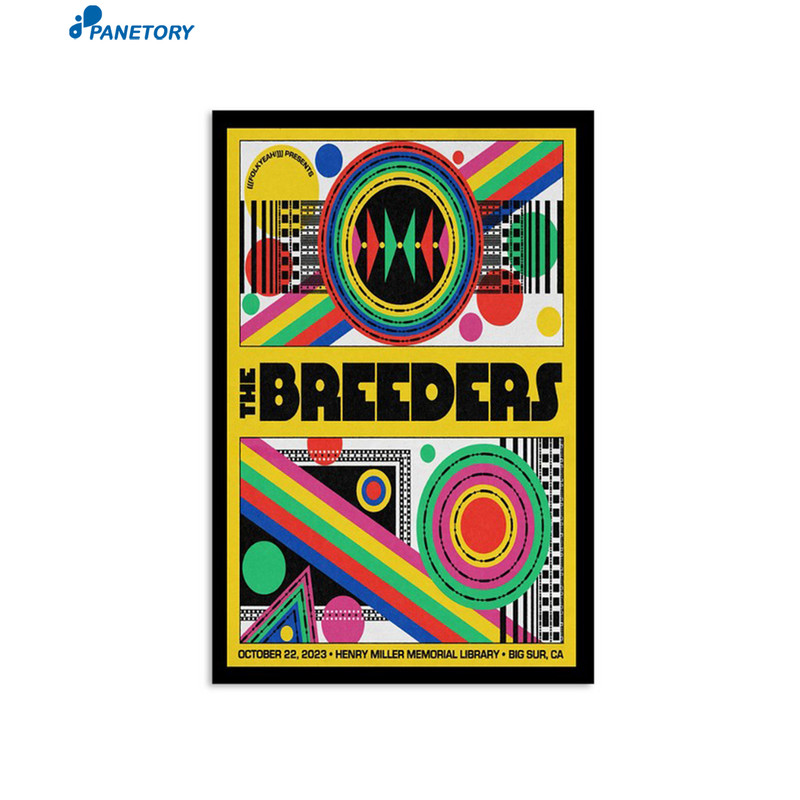 The Breeders Tour Big Sur Ca October 22 2023 Poster.jpg