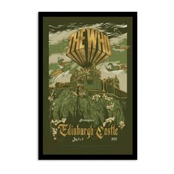 the who edinburgh castle scotland july 9 2023 poster