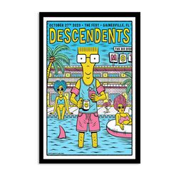 the descendents in gainesville october 27 2023 poster