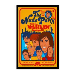 the nude party brooklyn october 28 2023 warsaw poster
