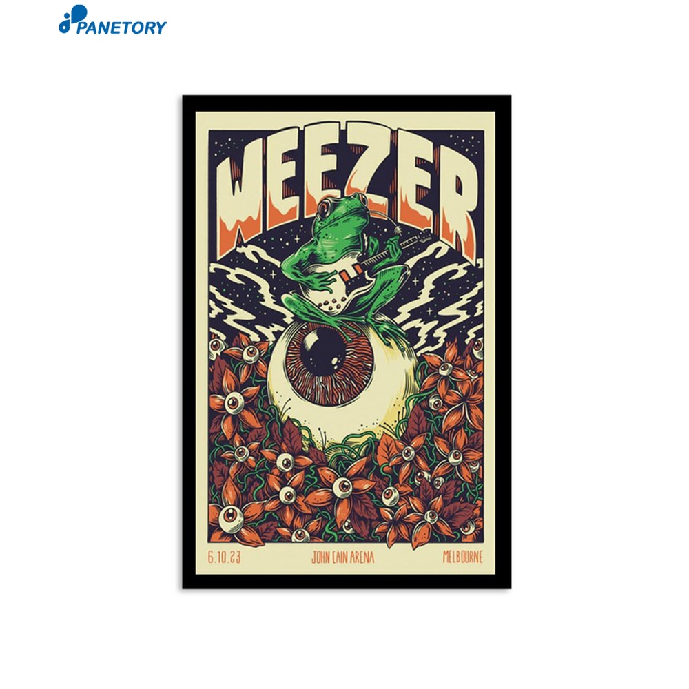 Weezer Tour Melbourne John Cain Arena Oct 06 2023 Poster.jpg