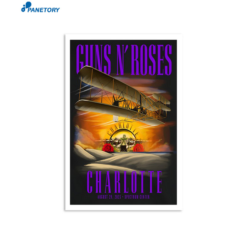 Guns N' Roses Charlotte Spectrum Center Aug 29 2023 Poster.jpg