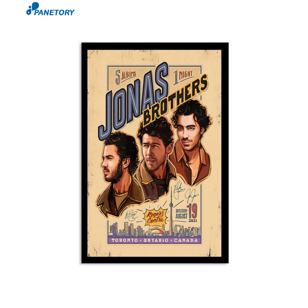 Jonas Brothers Toronto At Rogers Centre Aug 19 2023 Poster.jpg