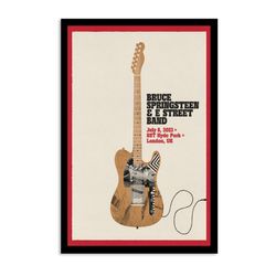 bruce springsteen & e street band london july 8 2023 poster