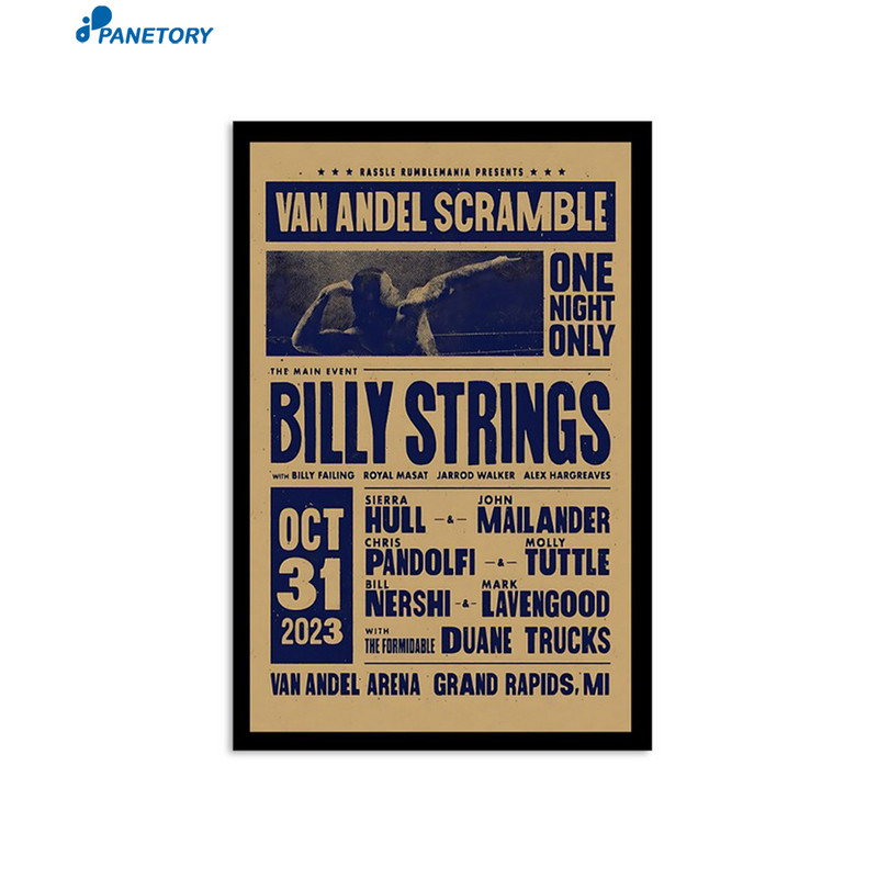 Billy Strings Show At Van Andel Arena October 31 2023 Poster.jpg