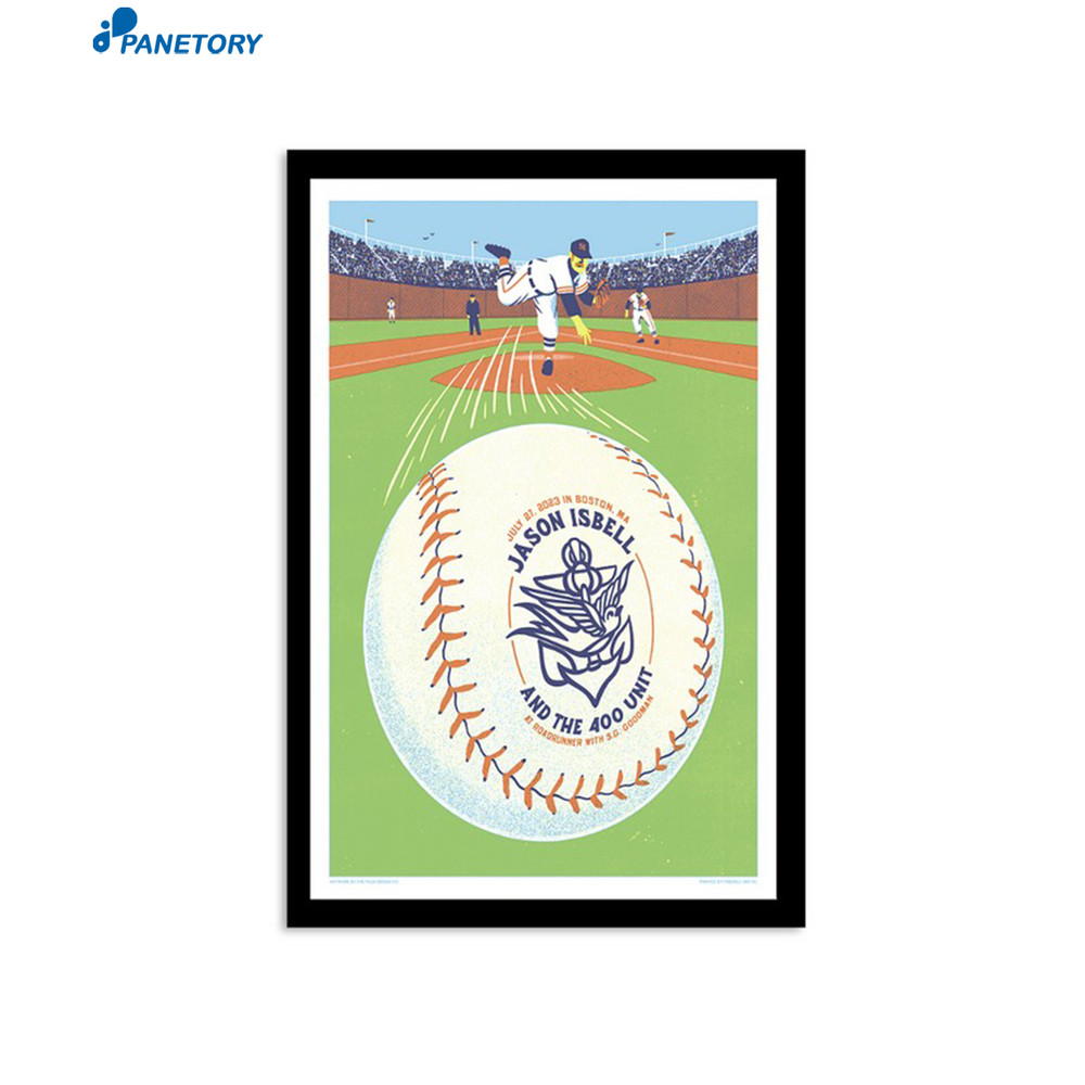 Jason Isbell And The 400 Unit 2023 Boston Ma Baseball Poster.jpg