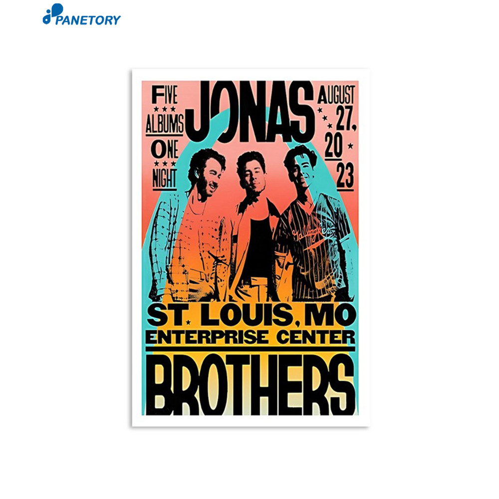 Jonas Brothers Enterprise Center St Louis Mo Aug 27 2023 Poster.jpg