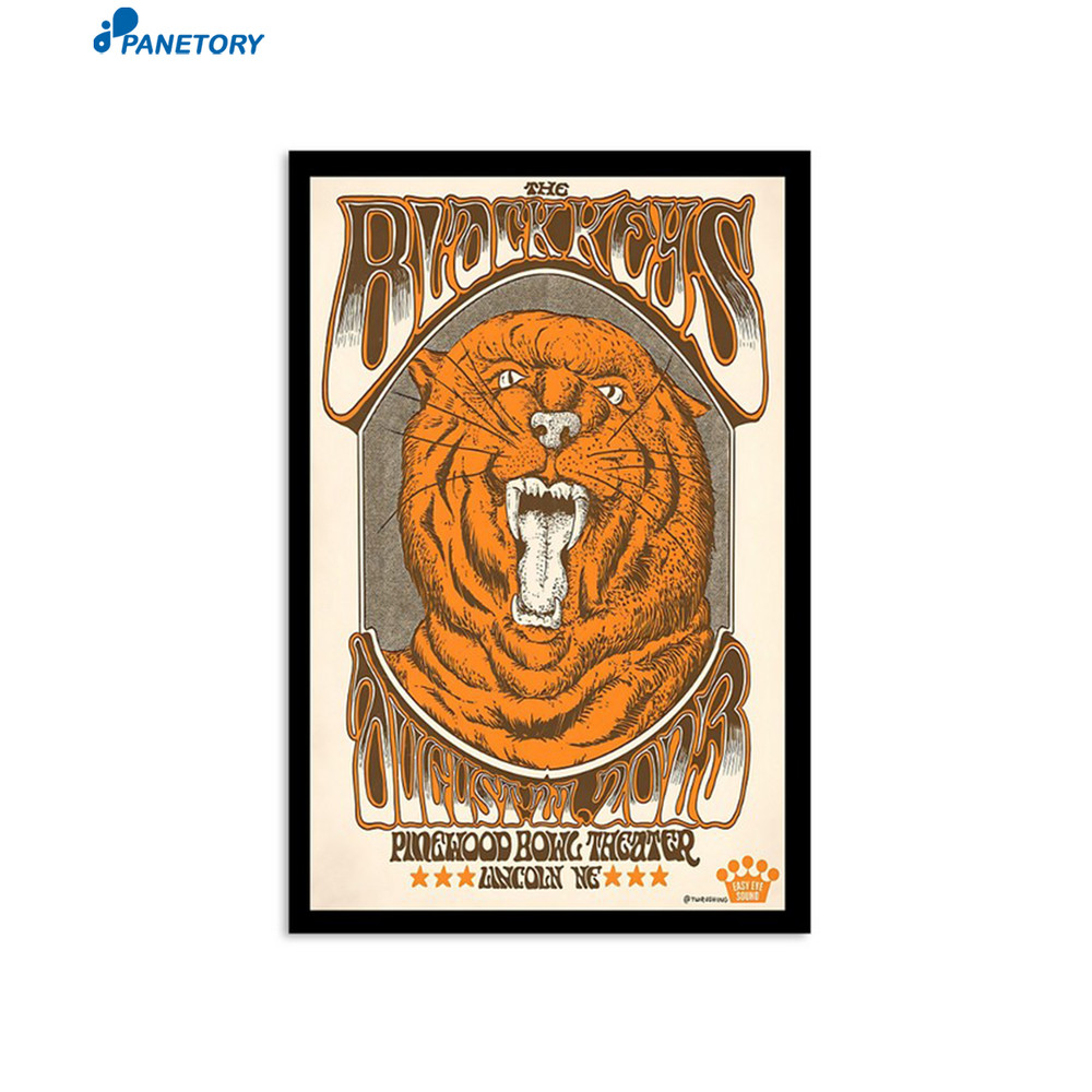 The Black Keys Pinewood Bowl Theater Lincoln Aug 27 2023 Poster.jpg