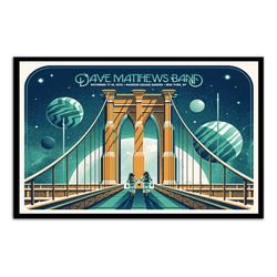 dave matthews band tour madison square garden nov 17 2023 poster