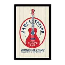 james taylor mgm music hall at fenway boston august 31 2023 poster
