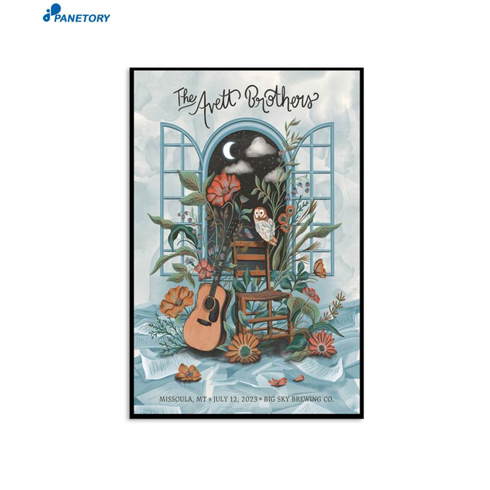 The Avett Brothers Missoula Mt Big Sky Brewing July 12 2023 Poster.jpg