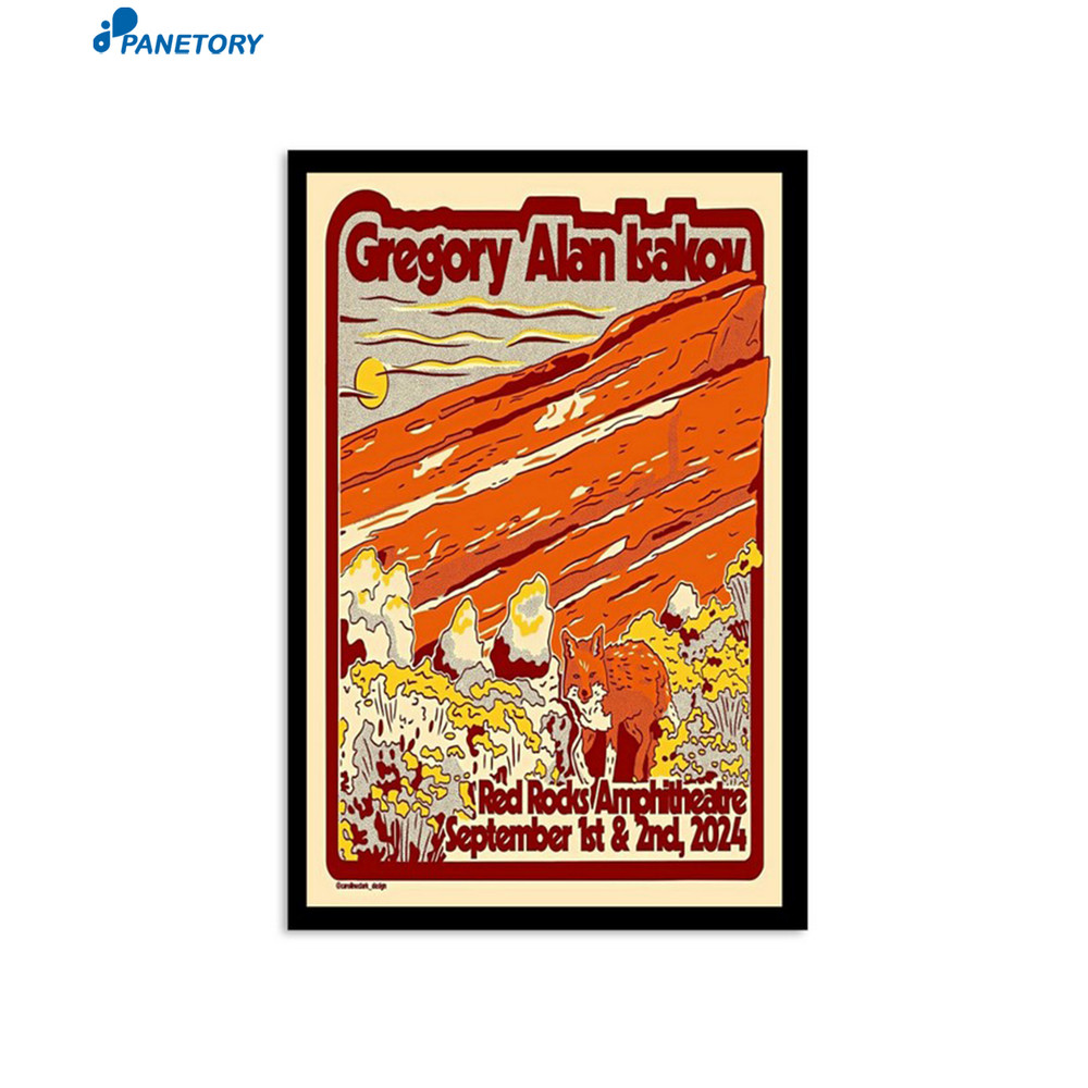 Gregory Alan Isakov Red Rocks Amphitheatre Co September 2024 Poster.jpg
