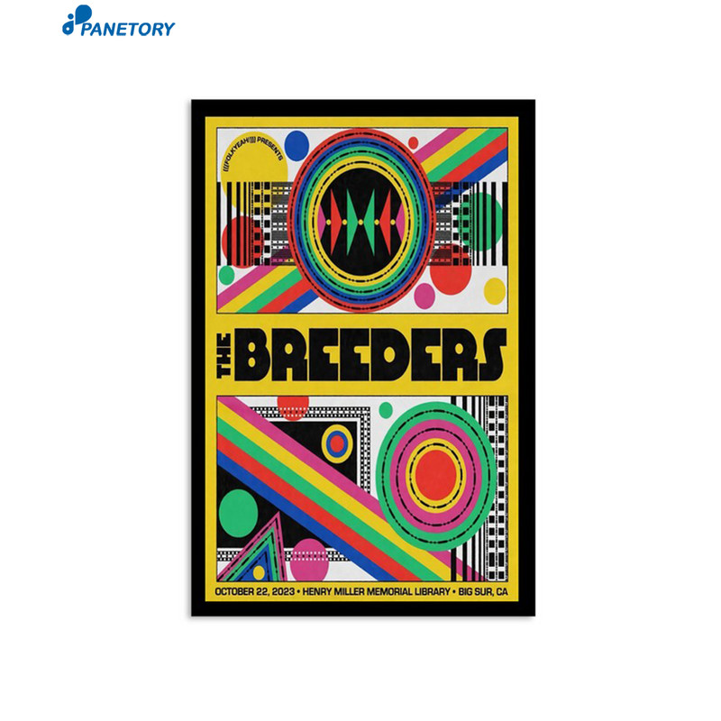 The Breeders Tour Henry Miller Memorial Library Oct 22 2023 Poster 1.jpg