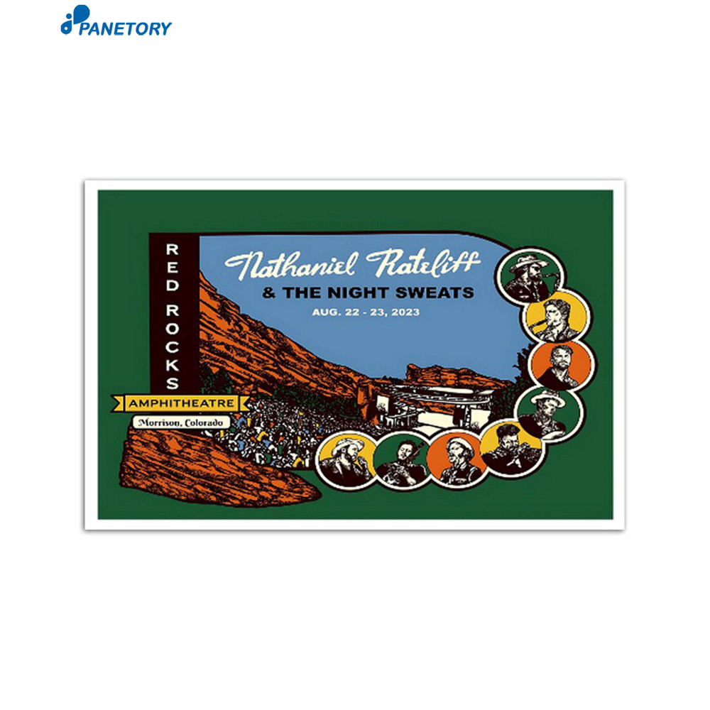Nathaniel Rateliff Red Rocks Amphitheatre Morrison Aug 22 2023 Poster.jpg
