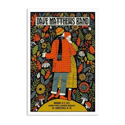 dave matthews band john paul jones arena in charlottesville va nov 2023 poster