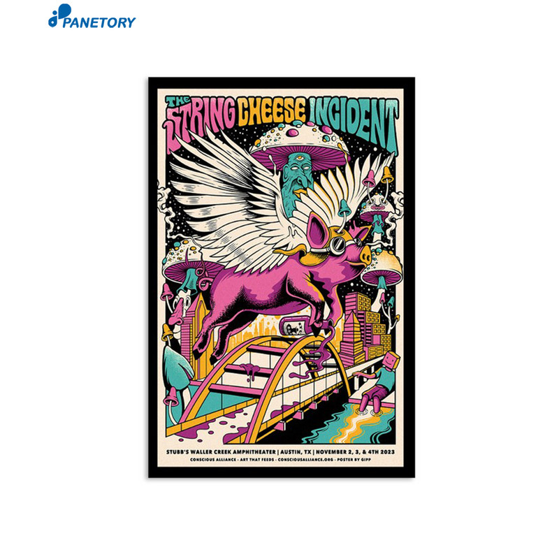 The String Cheese Incident Stubb's Waller Creek Amphitheater Texas Nov 2023 Poster.jpg
