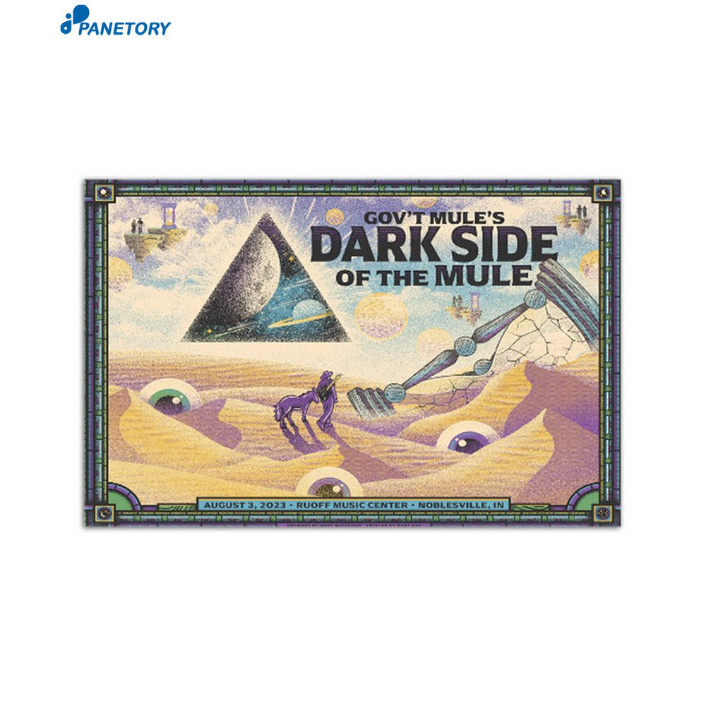Gov't Mule's Dark Side Of The Mule Ruoff Music Center Noblesville Aug 3 2023 Landscape Poster.jpg