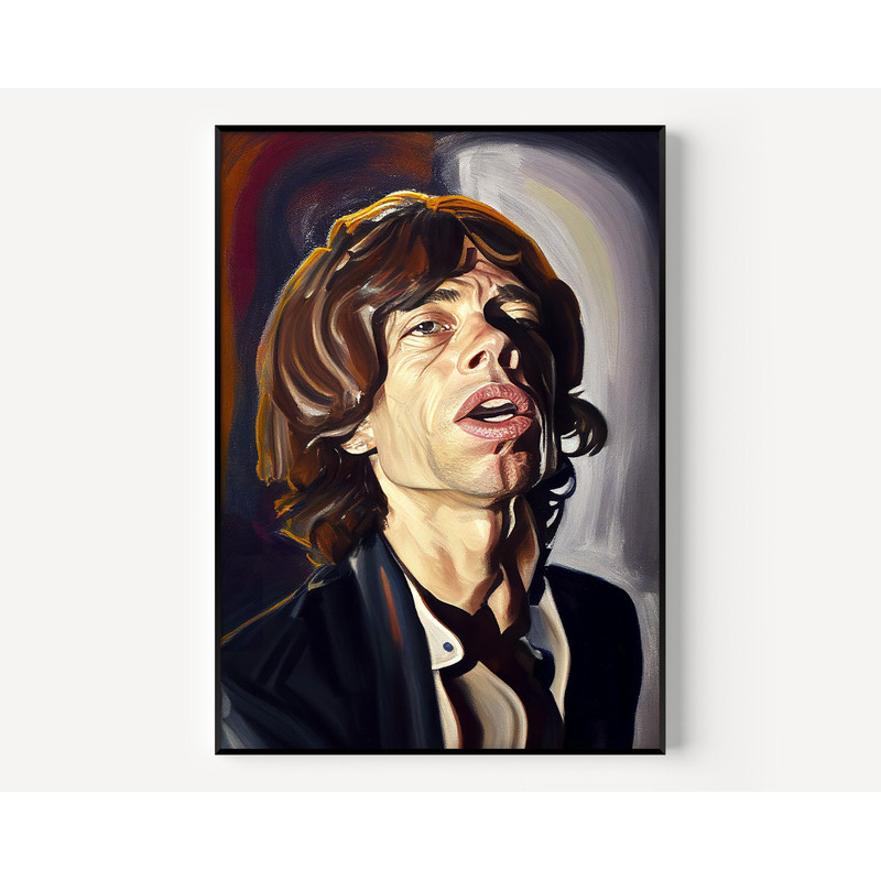 Mick Wall Art Prince Print Famous Oil Painting Man Portrait Painting Vintage Oil Portrait Famous Poster for Fans.jpg