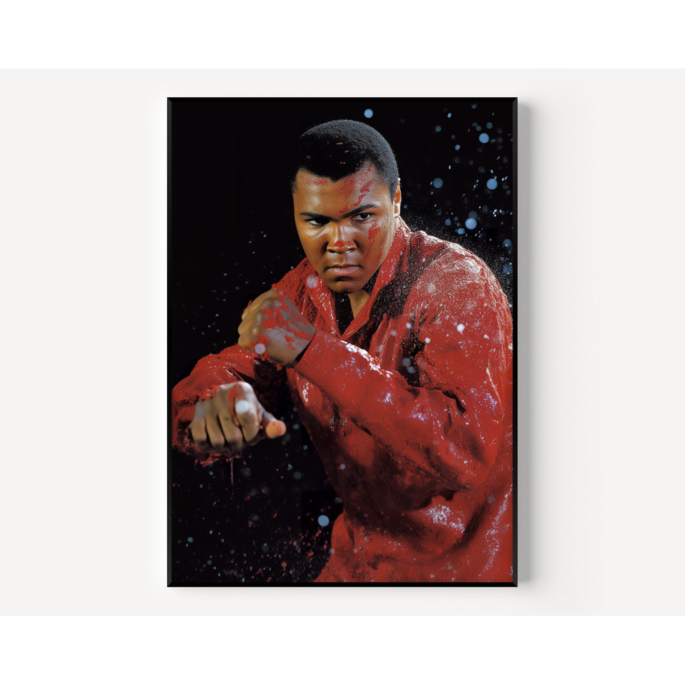 Muhammad Wall Art Ali Print Famous Photography Man Painting Vintage Photograph Portrait of Famous Colorful Poster of Man-2.jpg