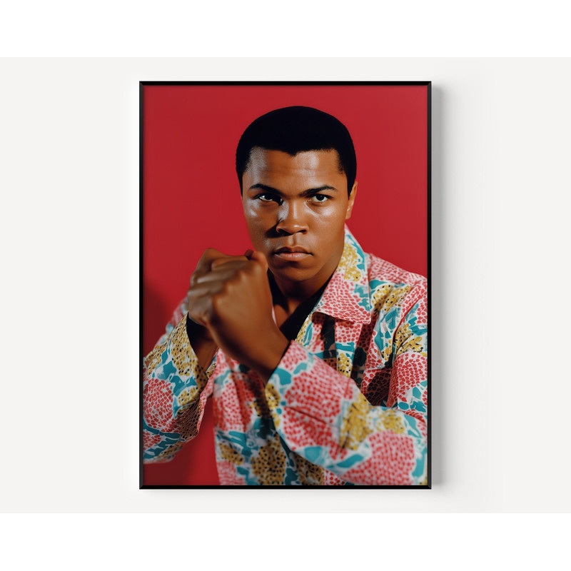Muhammad Wall Art Ali Print Famous Photography Man Painting Vintage Photograph Portrait of Famous Colorful Poster of Man-5.jpg