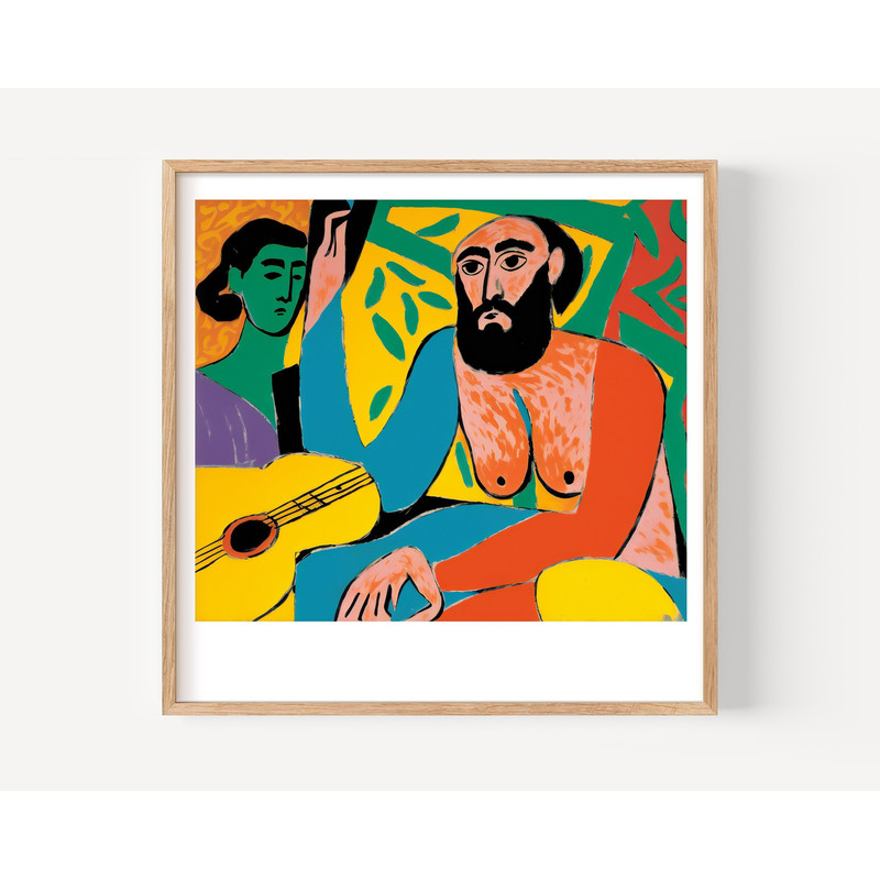 Henri Matisse Print Exhibition Gallery Wall Art Poster Matisse Multicolored Prints Abstract People Prints Man and Women Posters.jpg