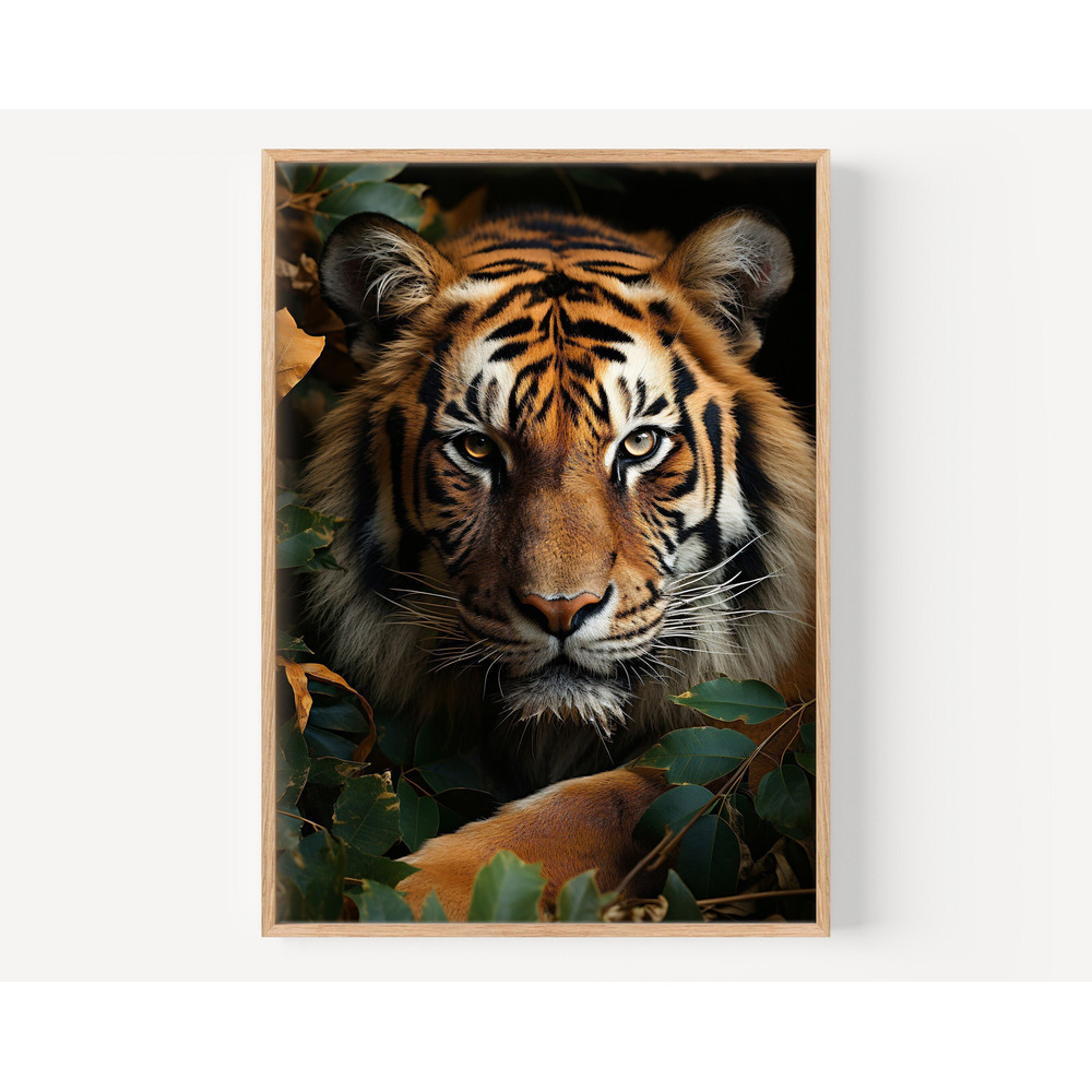 Tiger Print, Nursery Animal Wall Art, Safari Nursery Decor, Baby Boys Room, Kids Tiger Photo, Printable Large Poster for kids-1.jpg