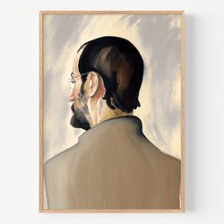 steve jobs person portrait steve jobs portrait print famous oil painting man portrait painting vintage oil portrait famo