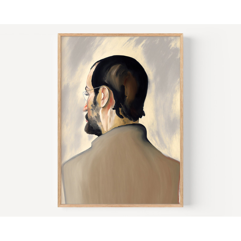 Steve Jobs Person Portrait Steve Jobs Portrait Print Famous Oil Painting Man Portrait Painting Vintage Oil Portrait Famous Poster.jpg