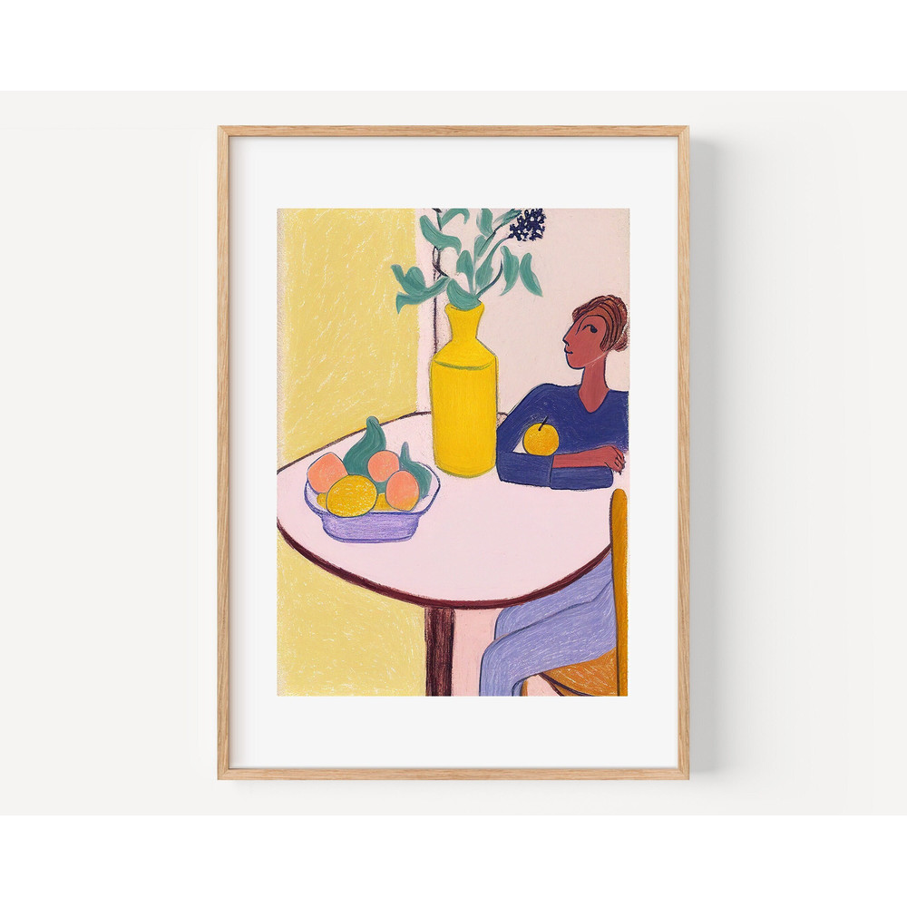 Vintage Women Fruit Prints French Floral Flowering Art Botanic Wall Art for Kitchen, Abstract Artful Art Boho Kitchen Decor for Her.jpg