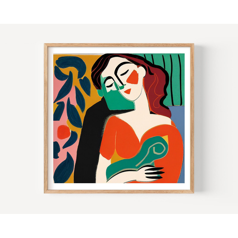 Matisse Creative Print Exhibition Gallery Wall Art Poster Henri Matisse Woman Print Illustrative Artwork Female Posters Multicolored.jpg