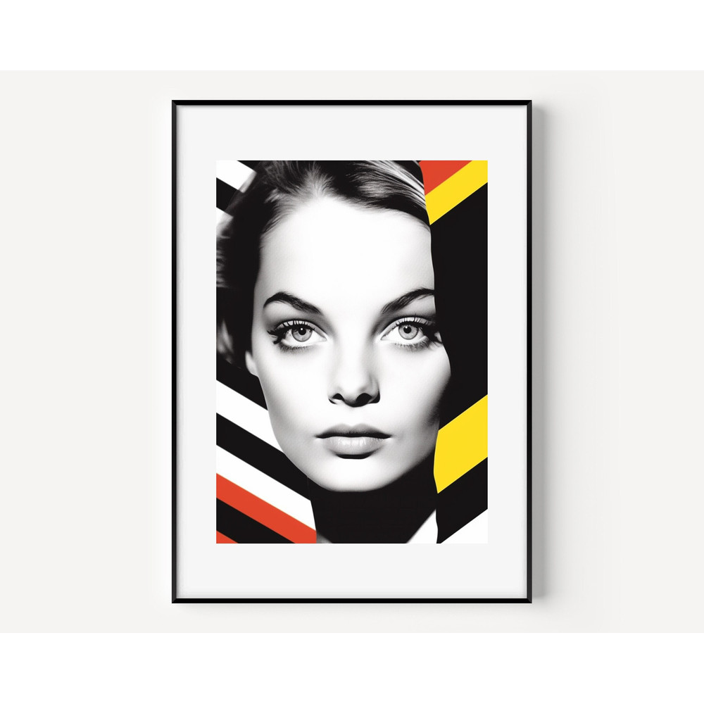 Romy Schneider Wall Art Romy Schneider Print Famous Photography Women Painting Vintage Photograph Portrait of Famous Colorful Poster.jpg