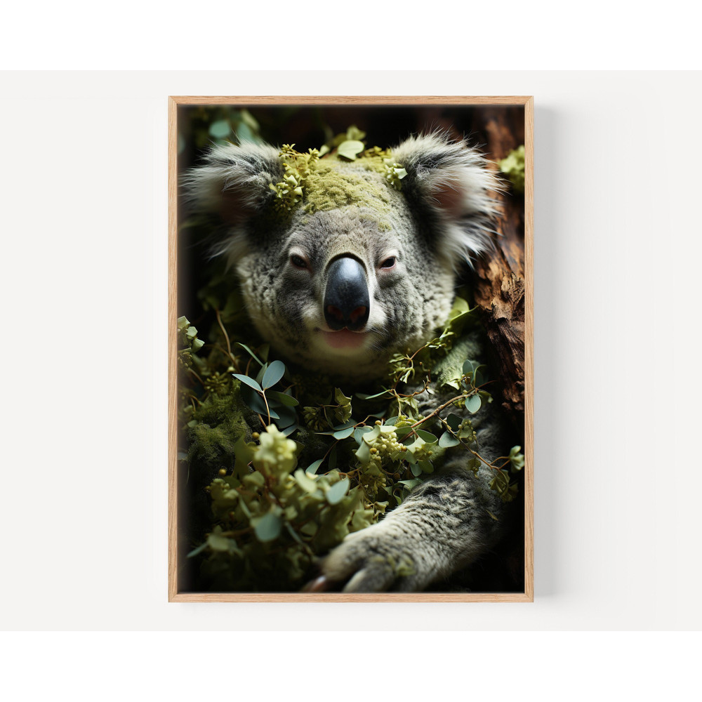 Baby Koala Print, Australian Animal, Printable Nursery Art Print, Large animal Poster, baby animal poster, cute koala, Koala bear art.jpg