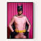 Batman Style Poster Print Batman Poster Superhero Art Print for Men Poster of Avengers Wall Art Superhero in Pink, Gifts for boyfriends.jpg