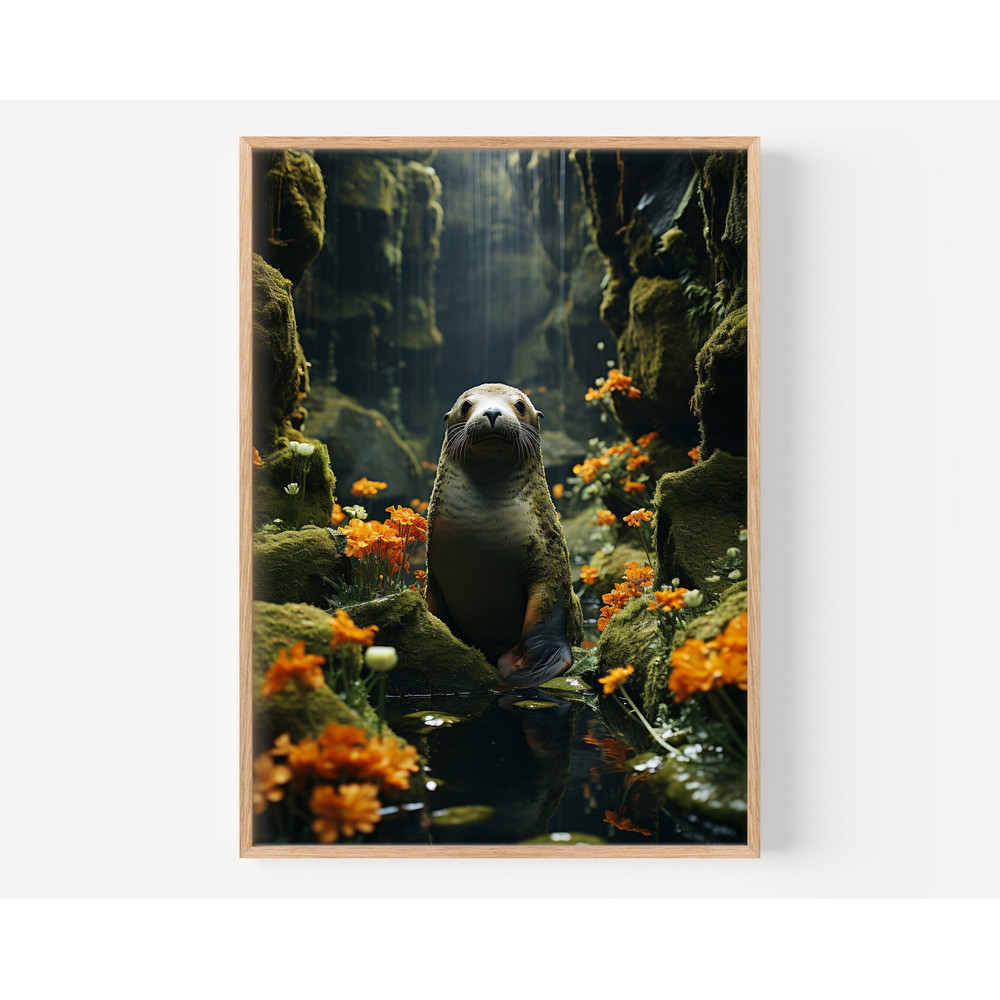 Seal Print, Baby Seal Photo, Greenland Animal, Cute Seal Animals, Nursery Wall Art, Nursery Decor, Kids Room Wall Prints, Printable Art.jpg