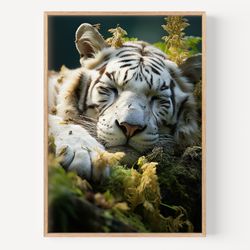 baby tiger print, safari animal prints, printable nursery art, safari nursery decor, tiger cub, safari animals, nursery