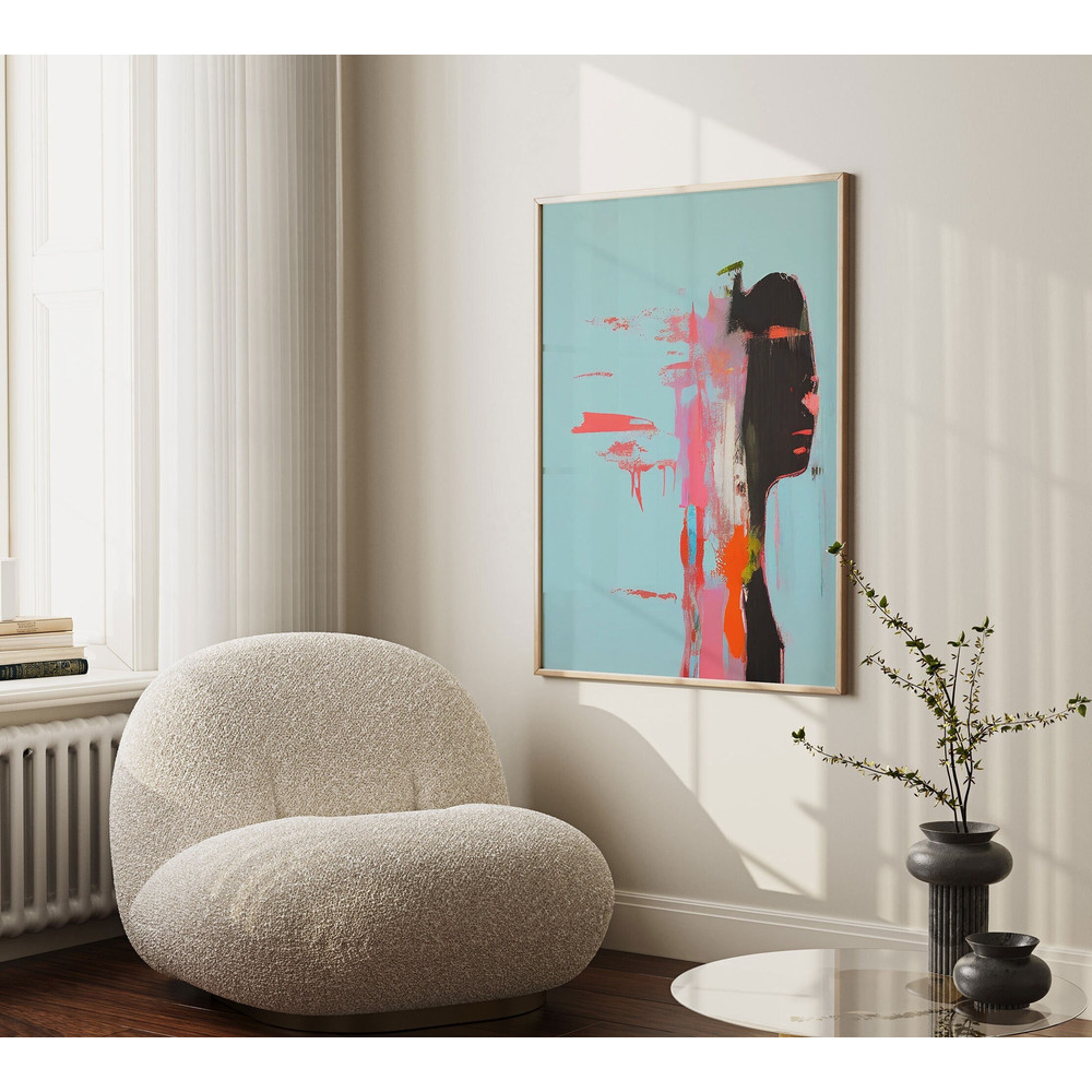 Bright vivid and colorful abstract printing, Funky multicolored abstract art, modern wall art, Modern Simple Abstract Art for living room.jpg