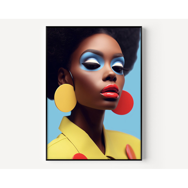 Pop Art Girls, Pop Art Wall Art, Woman Print, Trendy Pop Style, multicolored Print, Woman Wall Art, Artful Feminine Poster, Women Posters.jpg