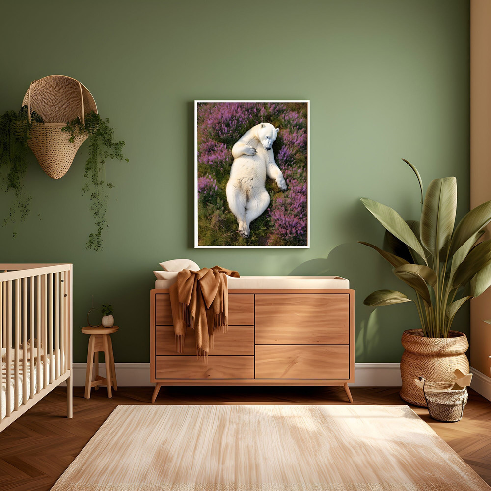 Bear Art Print, Baby Bear Floral Painting, Flower Landscape Printable, Modern Animal, Antique Artwork, Safari Nursery Art, funny animal art.jpg