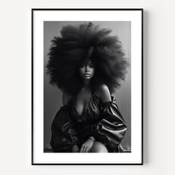 black and white print, fashion prints, fashion photography, fashion wall art, female model photography, black people wal